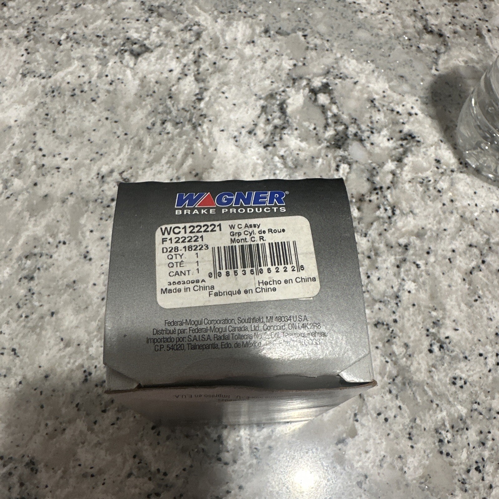 Wagner Wheel Brake Cylinder Assembly WC122221