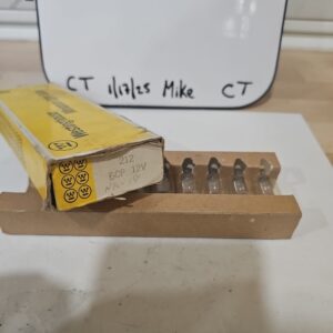 Westinghouse 212 6CP 12V Minature Light Bulbs NOS (1 Box Of 9 Bulbs)