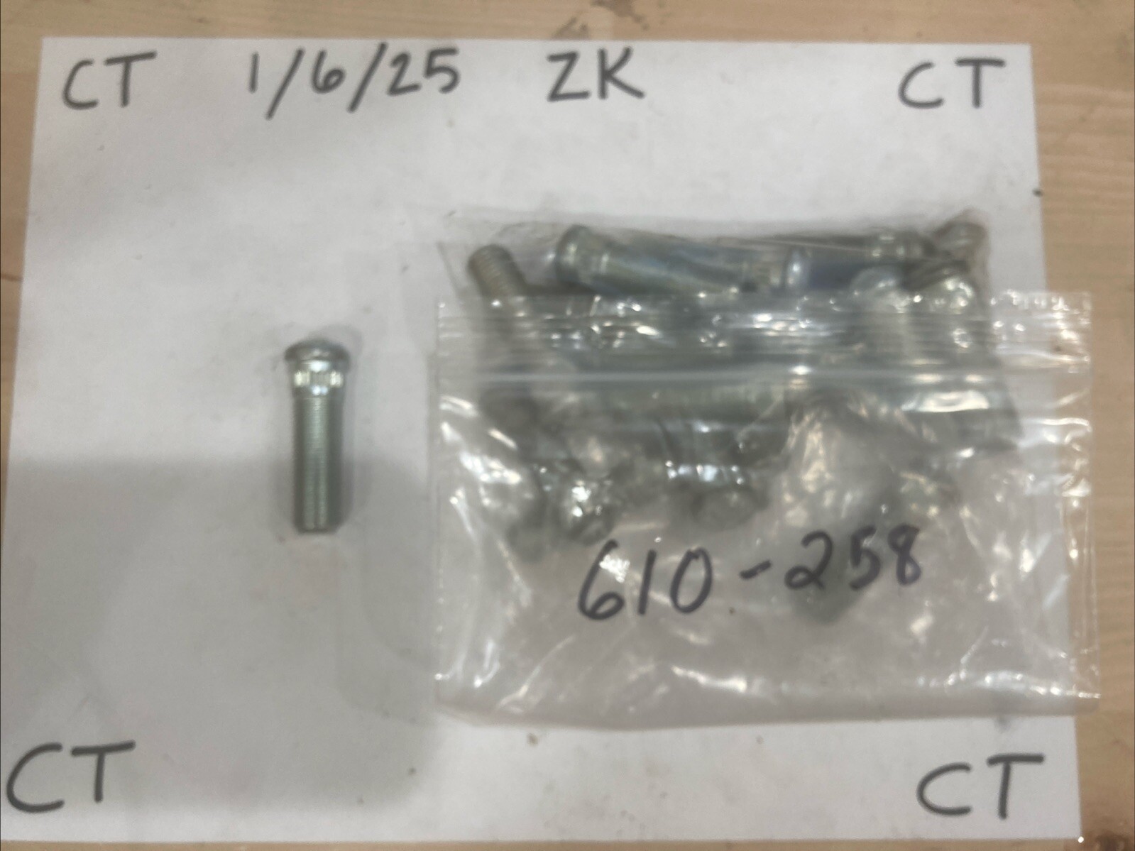 Wheel Lug Stud-Stud Dorman 610-258 (SOLD INDIVIDUALLY)