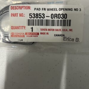 Wheel Opening Molding Pad - Toyota (53853-0R030)