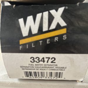 Wix 33472 Fuel Water Separator Filter (Spin-On) (Heavy Duty)