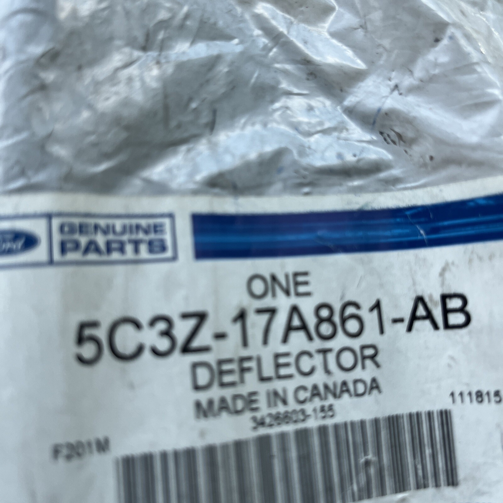 05-07 Ford Super Duty Front Bumper Cover Spacer F-250/350/450/550 5C3Z-17A861-AB