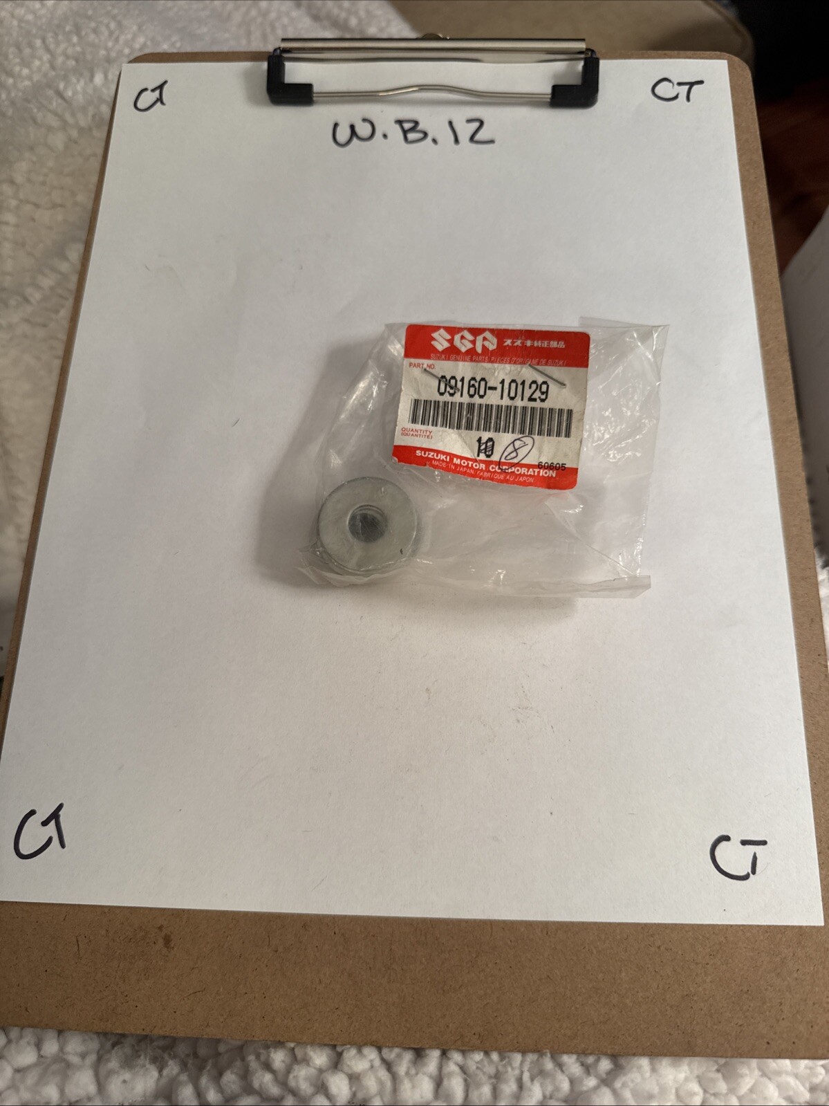 (1) 09160-10129-000 Suzuki Washer(10.5x28x1.6) NOS OEM Sold Individually