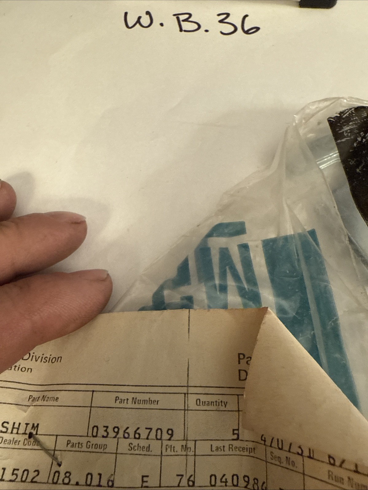 (1) 1963-1982 Corvette Hood Hinge GM 3966709 1/16 Shim Sold Individually - Image 3