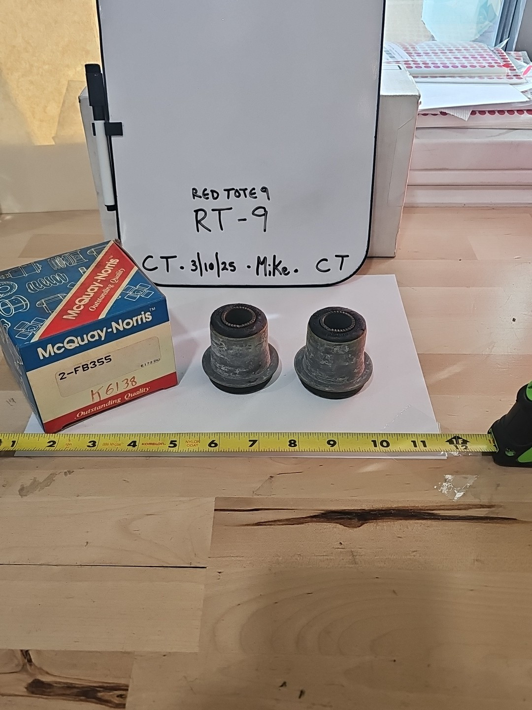 1 Box Of 2 McQuay-Norris FB355, K6138, 12312 Bushing NOS - Image 3