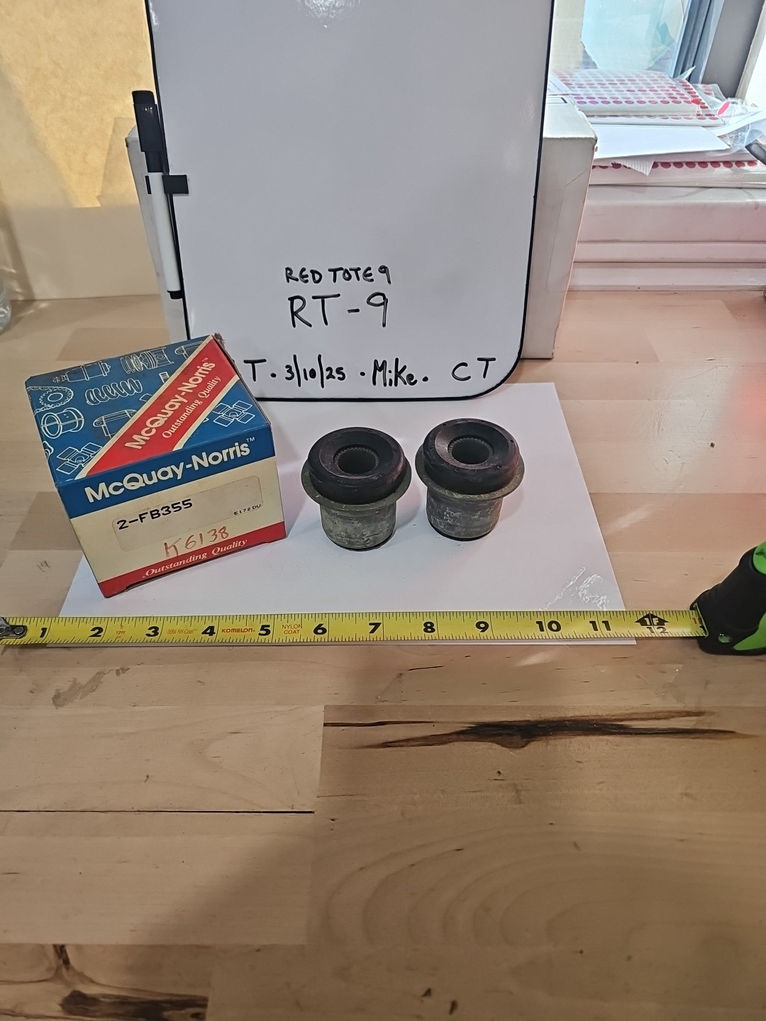 1 Box Of 2 McQuay-Norris FB355, K6138, 12312 Bushing NOS
