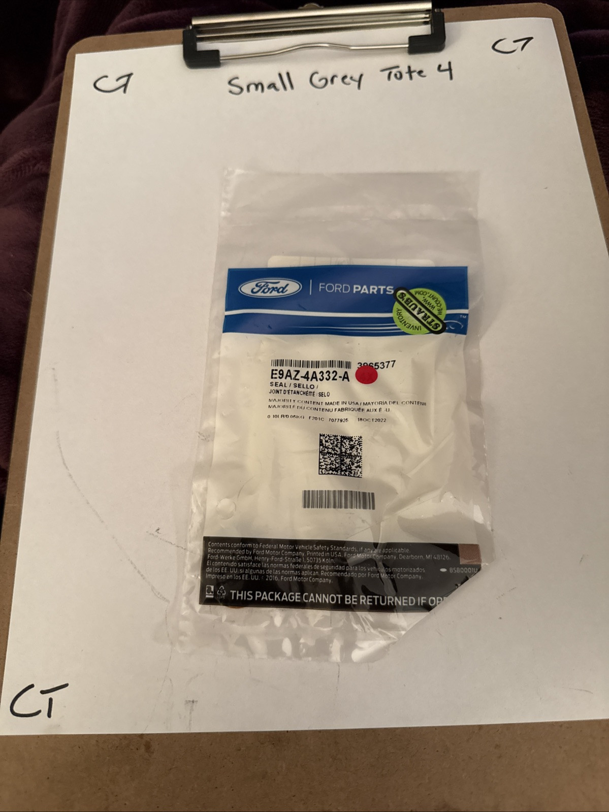 1 FORD OEM 05-14 Mustang Rear Suspension Axle Differential-Inner Seal E9AZ4A332A