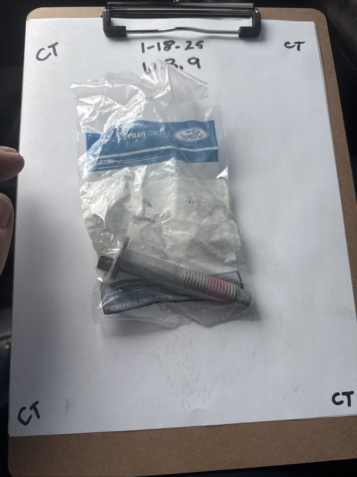 (1) FORD OEM 20-23 Aviator-Ft Lwr Cntl Arm Bolt W719362S439 Sold Individually - Image 3