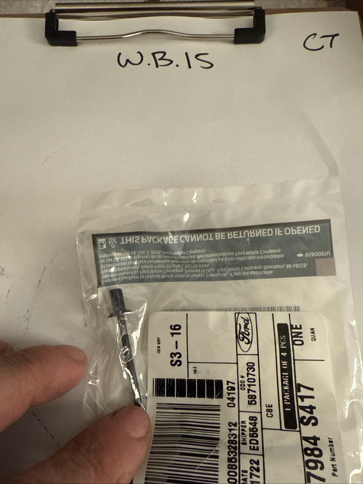 (1) Genuine Ford Roof Molding Rivet (QTY 1) -W717984-S417 Sold Individually - Image 3