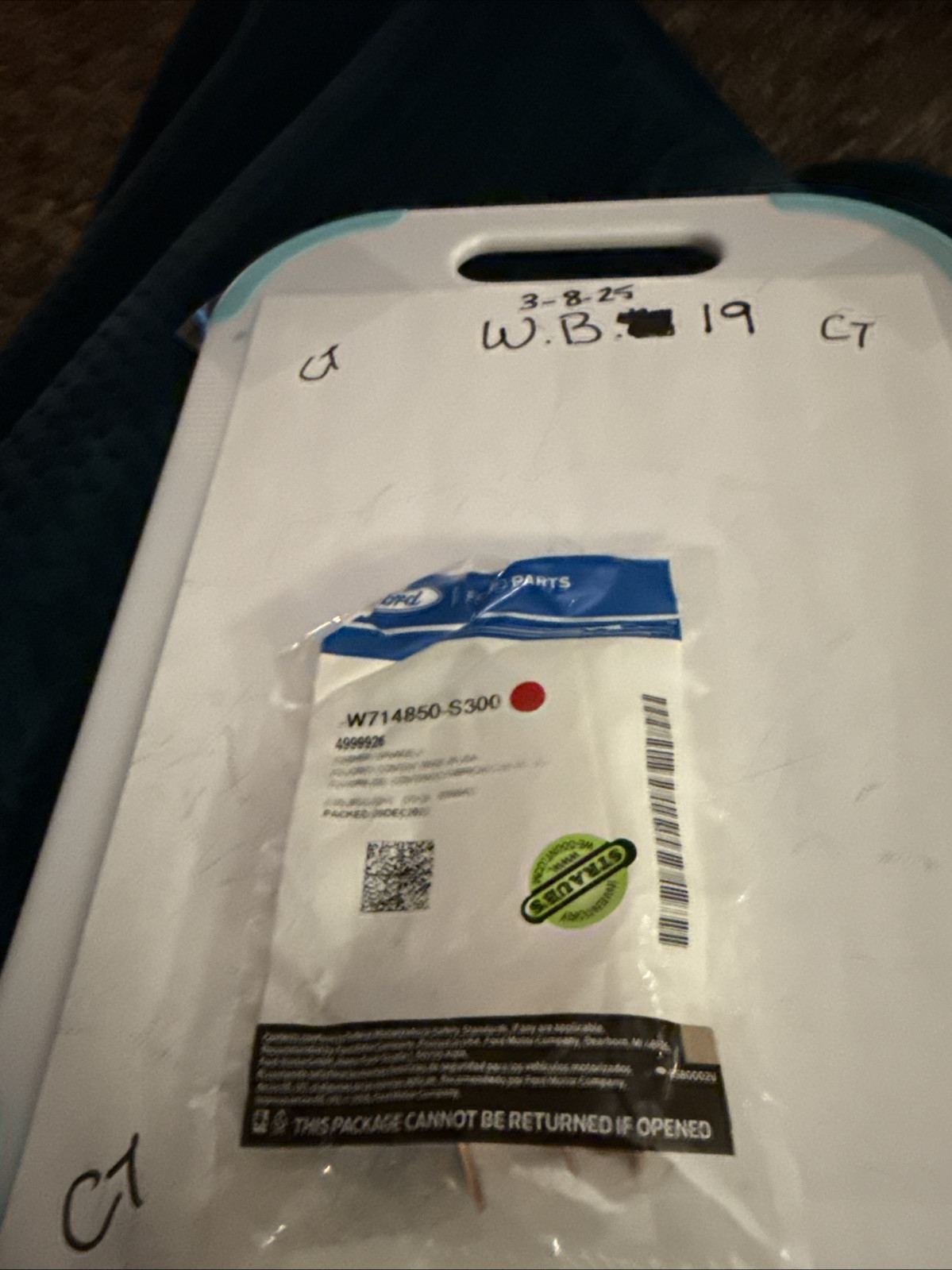 (1) Genuine Ford Turbocharger Oil Line Gasket W714850-S300 **SOLD INDIVIDUALLY** - Image 3