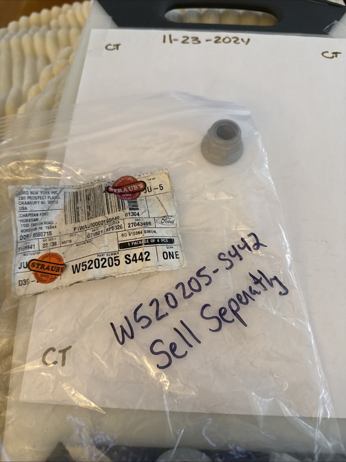 (1) Genuine Ford Upper Mount Nut W520205-S442 Sold Individually - Image 4