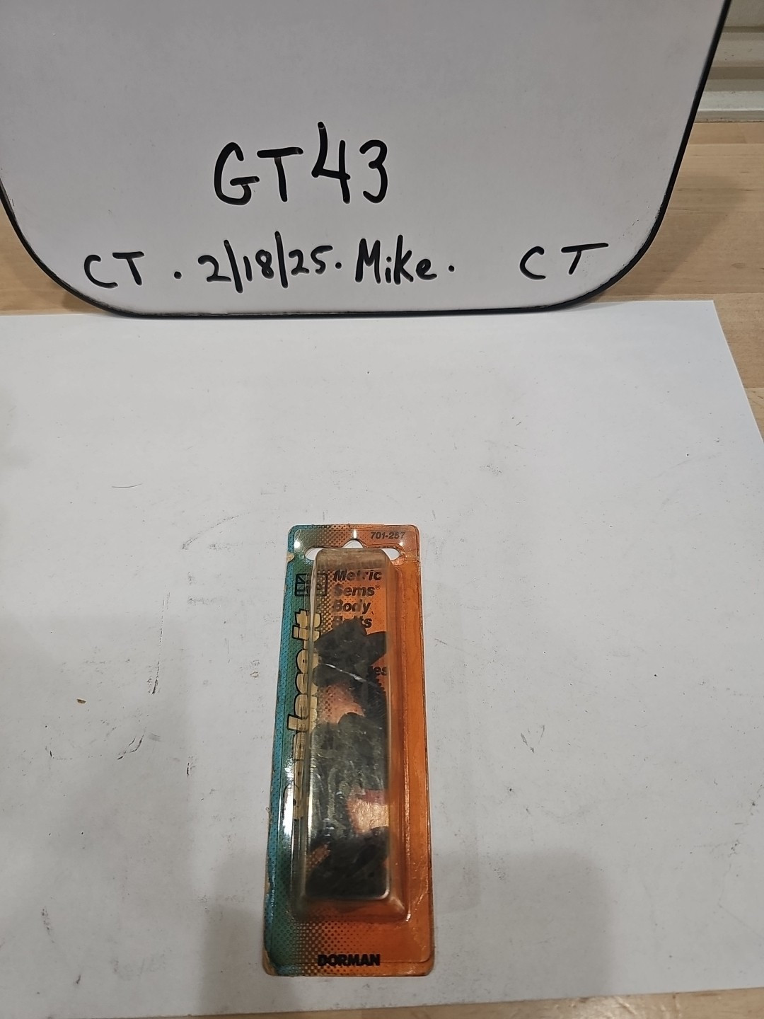 1 Pkg Of 3 Dorman Body Bolt 701-257 For 1982-87 Oldsmobile Replaces GM 11501188