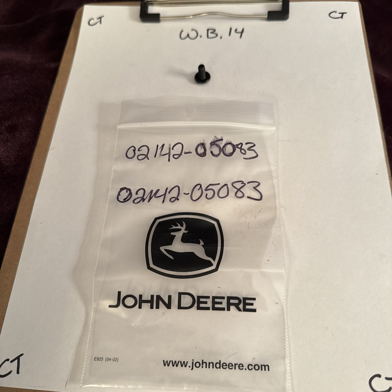 (1) Screw Part Number - 02142-05083 For Suzuki