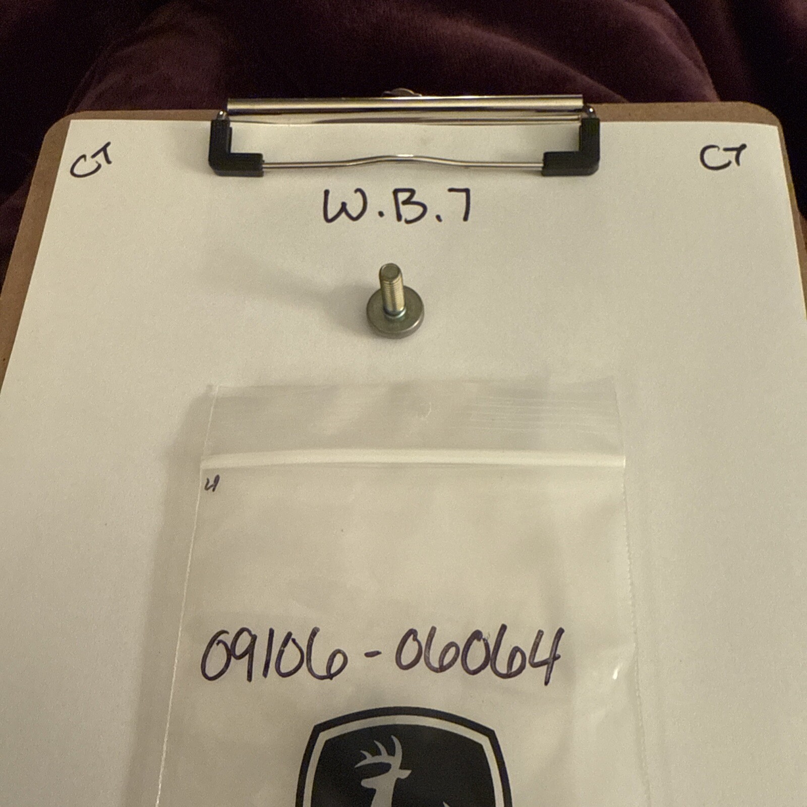 (1) Suzuki BOLT L:18 09106-06064 OEM NEW