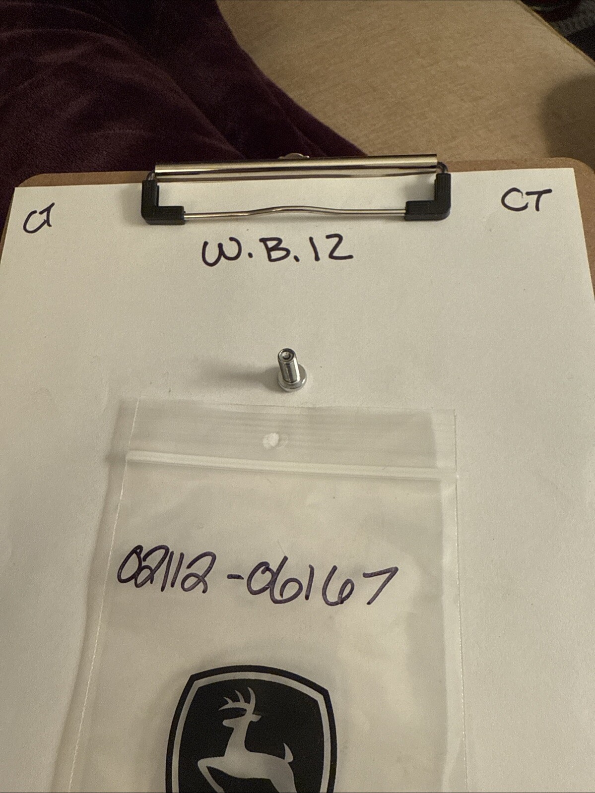 (1) Suzuki SCREW 6X16 02112-06167 OEM NEW