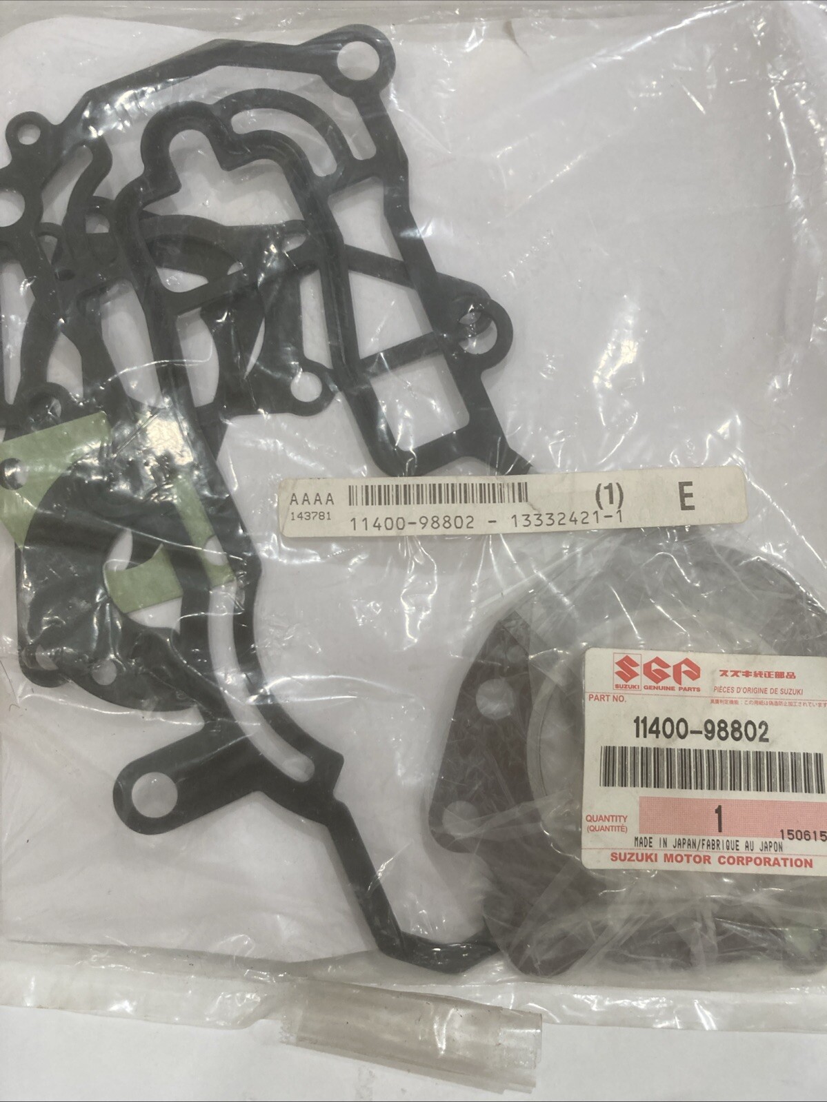 11400-98802 Suzuki Gasket set, New Genuine OEM Part - Image 3