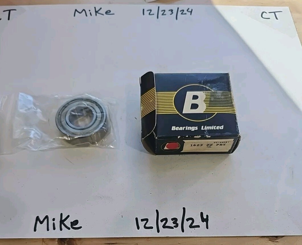 1623 ZZ 0.6250" Bore x 1-3/8" OD x 7/16" W Single Row 2Metal Shield Ball Bearing