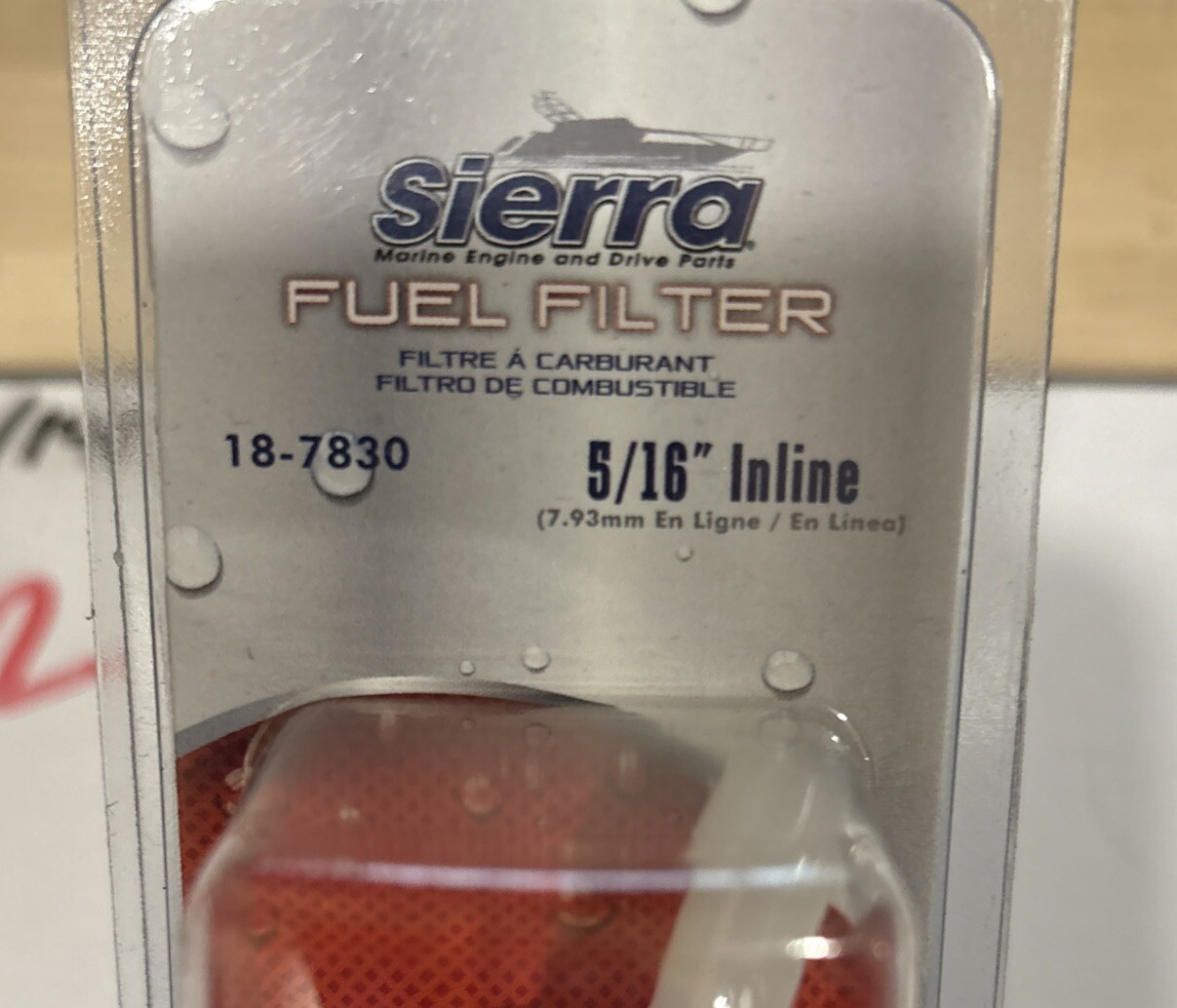 18-7830 Sierra 5/16" In-line Fuel Filter 10 Micron Mercury Outboard 816296Q2 - Image 3