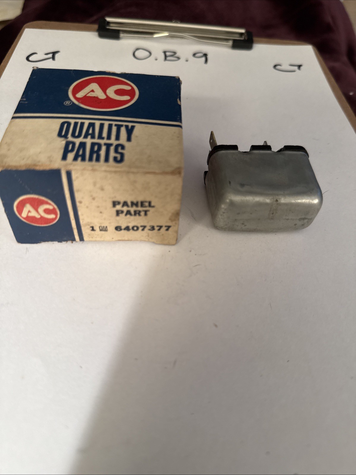 1959 – 1971 Oldsmobile Speed Warning Buzzer NOS # 6407377 Genuine Gm Nos OEM - Image 3