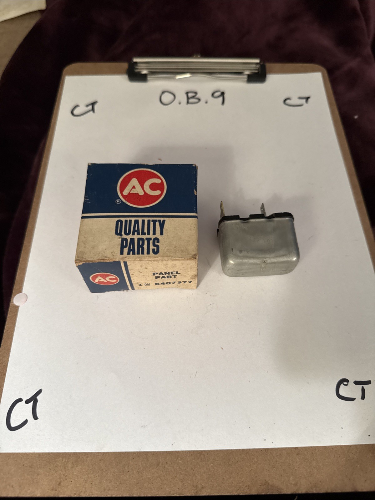 1959 – 1971 Oldsmobile Speed Warning Buzzer NOS # 6407377 Genuine Gm Nos OEM