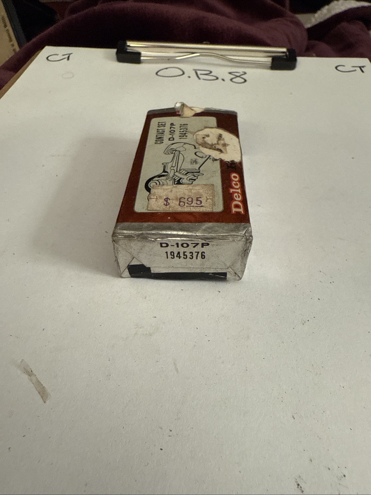 1960-1961 Chevrolet Corvair / Delco Remy Point Set : D-107P / 1945376 - Image 3