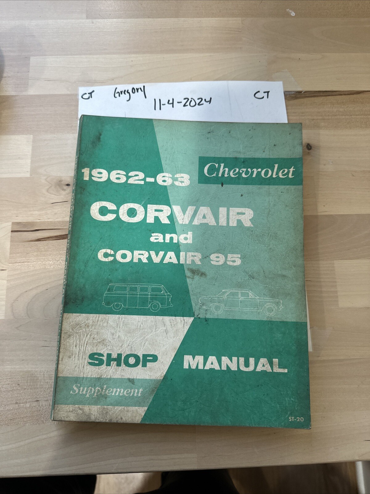 1962 Chevrolet Chevy Corvair And Corvair 95 Shop Manual