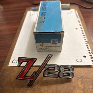 1969 CHEVROLET CAMARO Z28 FENDER EMBLEM NOS GM #3957935