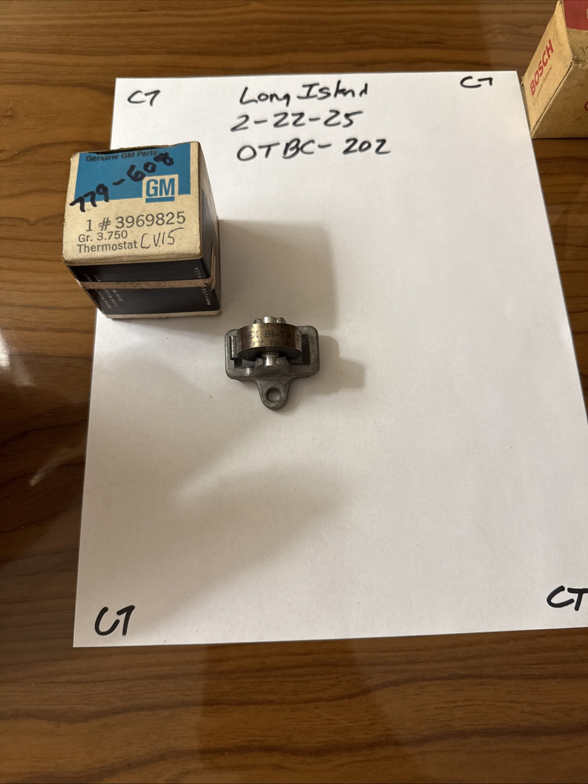 1970-71 CAMARO SS396/CHEVELLE SS LS6 NOS CHOKE THERMOSTAT ASSEMBLY PT #3969825