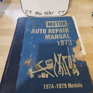 1979 Motor Auto Repair Manual Book 1974-1979 Models