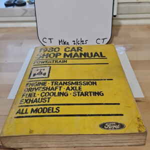 1980 Ford Car Shop Manual Powertrain All Models