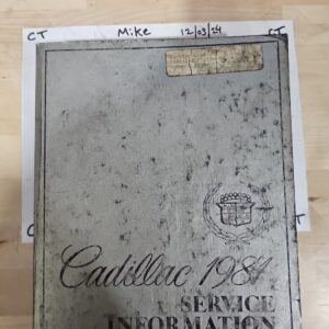 1981 CADILLAC  SERVICE INFORMATION MANUAL