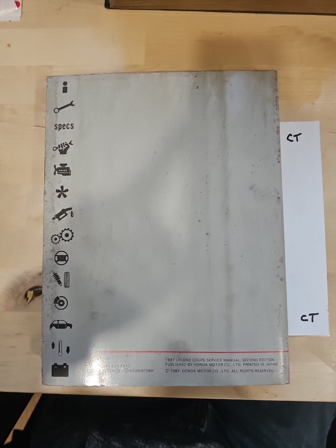 1987 ACURA LEGEND COUPE OEM FACTORY SERVICE MANUAL SHOP REPAIR - Image 3