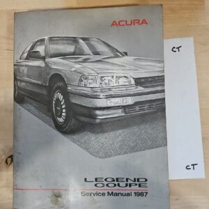 1987 ACURA LEGEND COUPE OEM FACTORY SERVICE MANUAL SHOP REPAIR