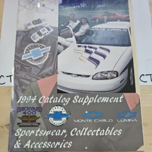 1994 Chevrolet Catalog Supplement - Sportswear, Collectibles, And Accessories
