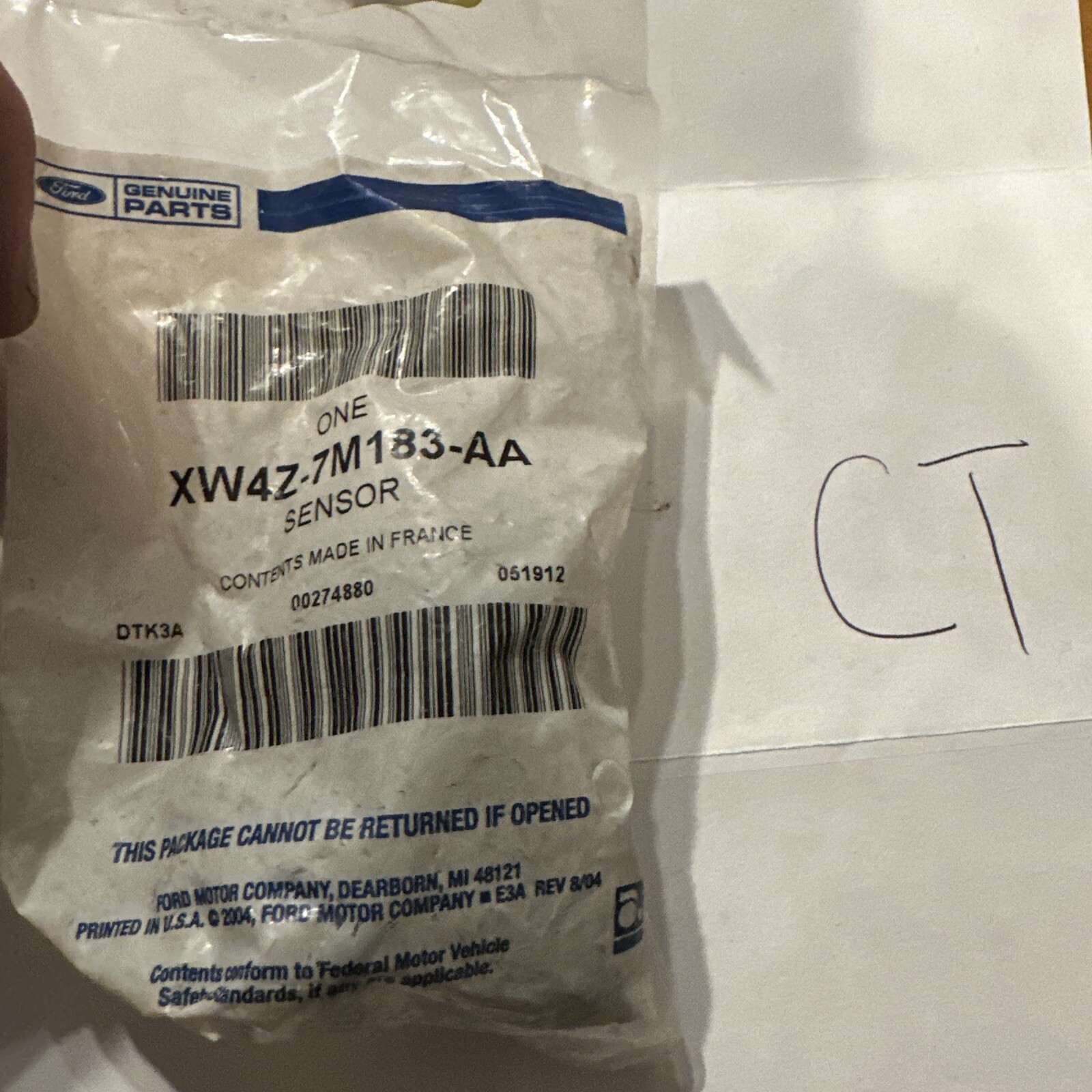 1997-2011 FORD OVERDRIVE DRUM SPEED SENSOR GENUINE OEM NEW XW4Z7M183AA