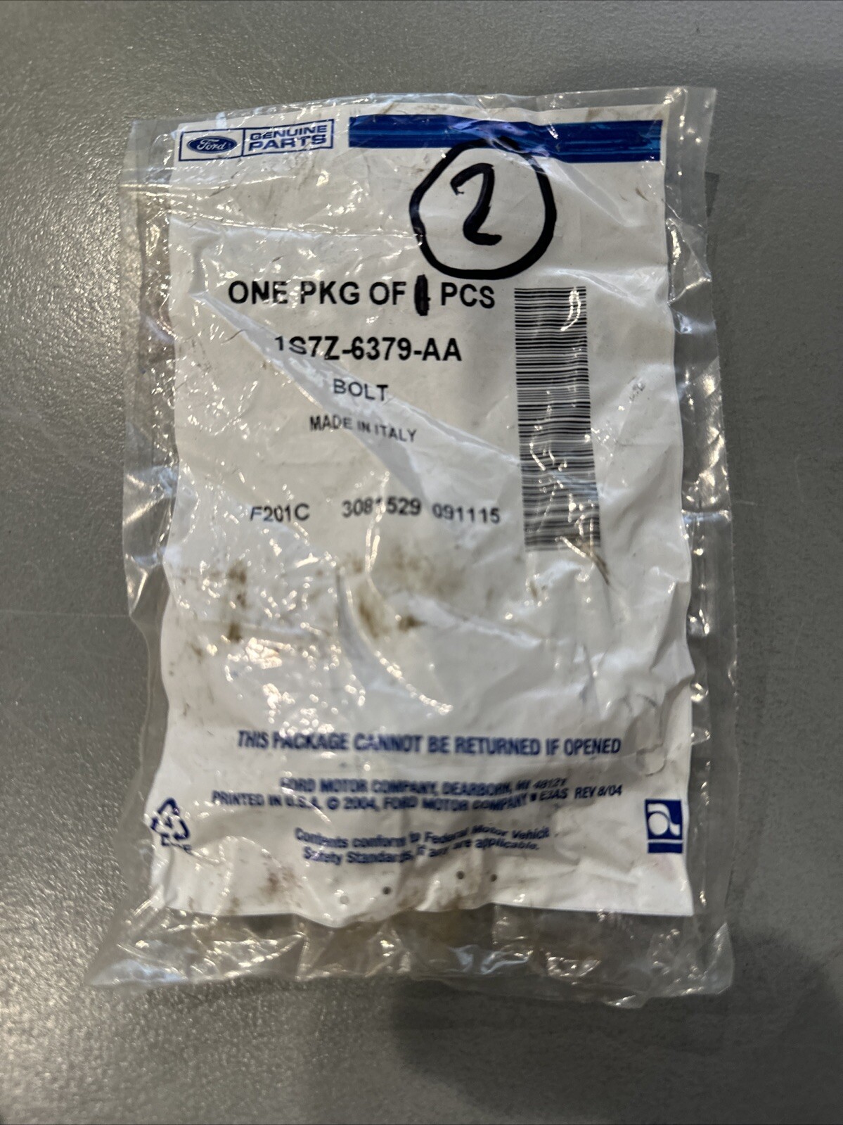 1S7Z6379AA Ford OEM Flywheel bolt 2.0L 2.3L 2.5L Fusion Escape Focus(2) Bolts - Image 4