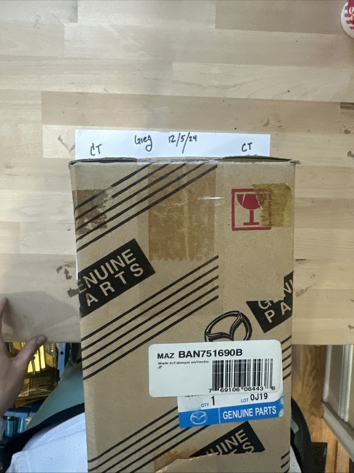 2007 2008 2009 MAZDA 3 FRONT LEFT FOG LIGHT OEM STANLEY BAN751690B