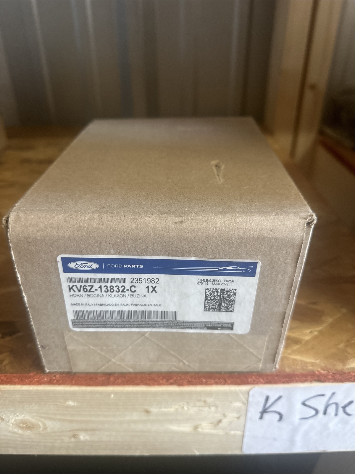 2019-2023 FORD TRANSIT CONNECT FRONT RIGHT LOW PITCH NOTE HORN SIGNAL OEM