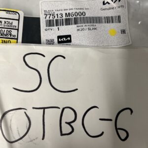 2019 - 2024 Genuine KIA Forte Rear Left Black Out Tape OEM 77513M6000