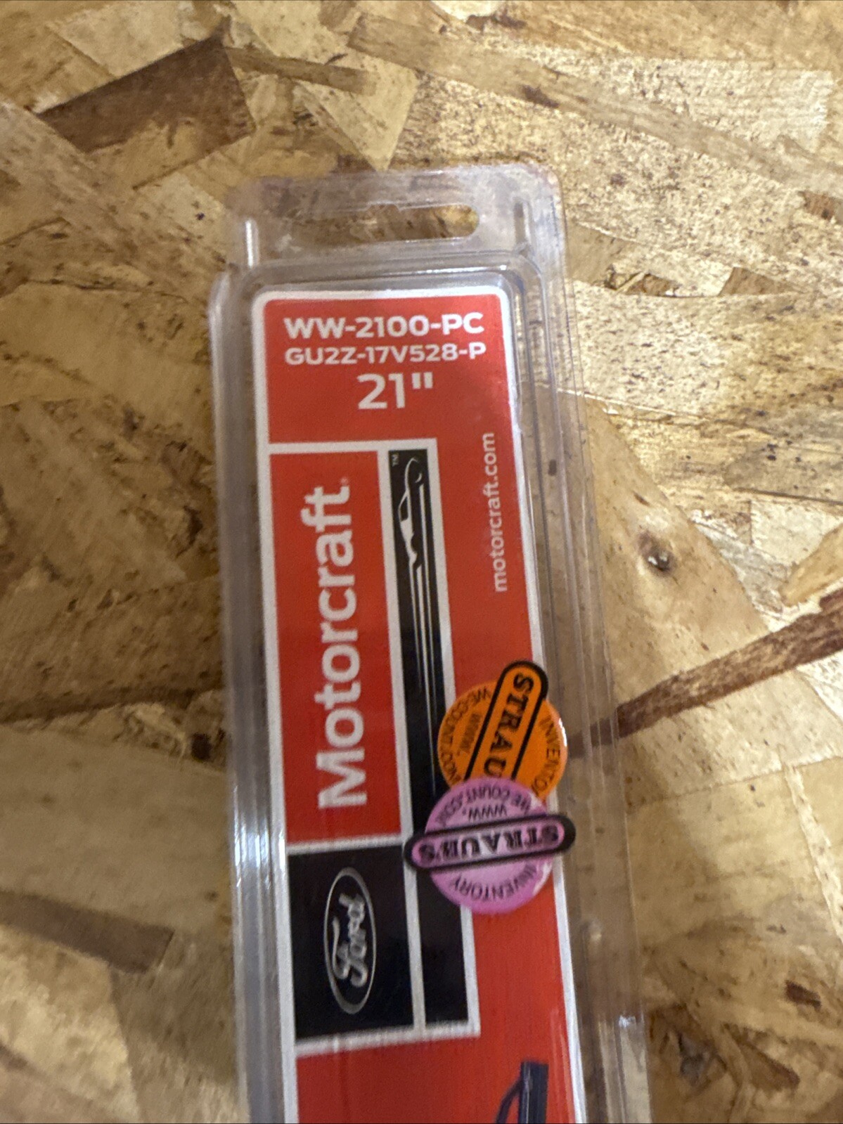 21" MOTORCRAFT FRONT WIPER BLADE - GU2Z-17V528-P (WW-2100-PC)