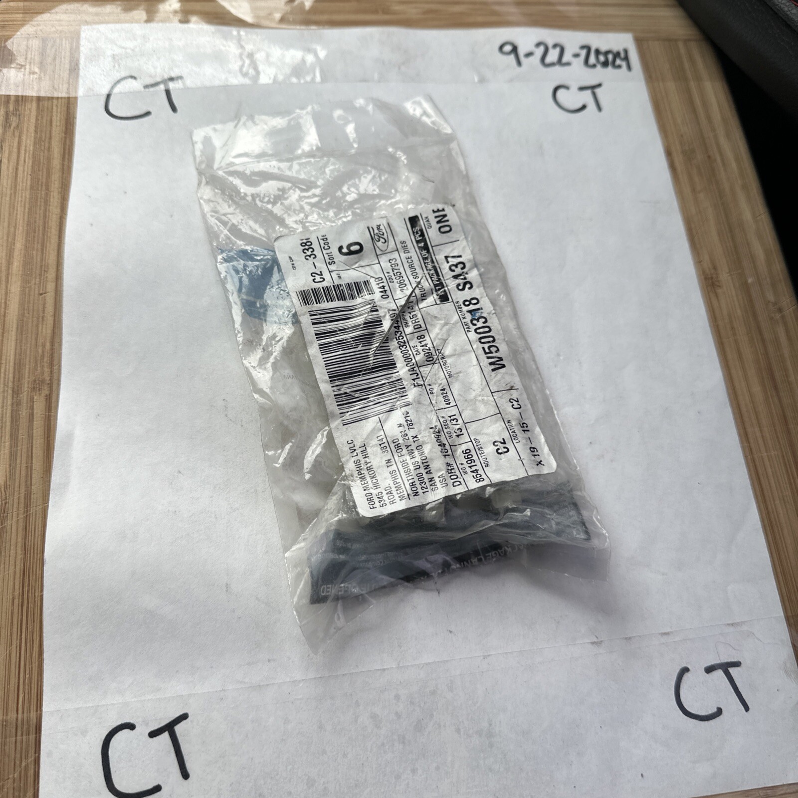 (4) Genuine Ford Water Pump Assembly Bolts W500318-S437 - Image 3