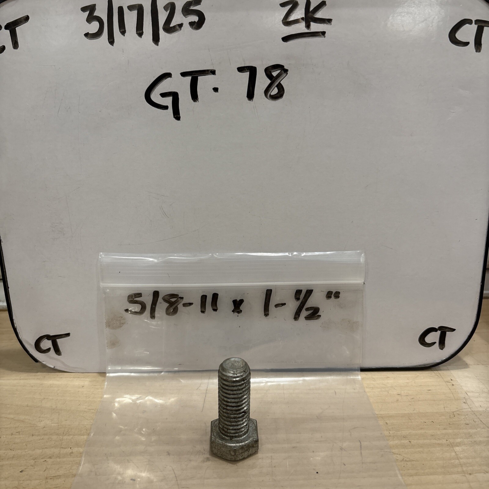 5/8-11 x 1-1/2" (FT) Hex Bolt Gd 8 Cap Screw Coarse (Sold Individual) Dorman