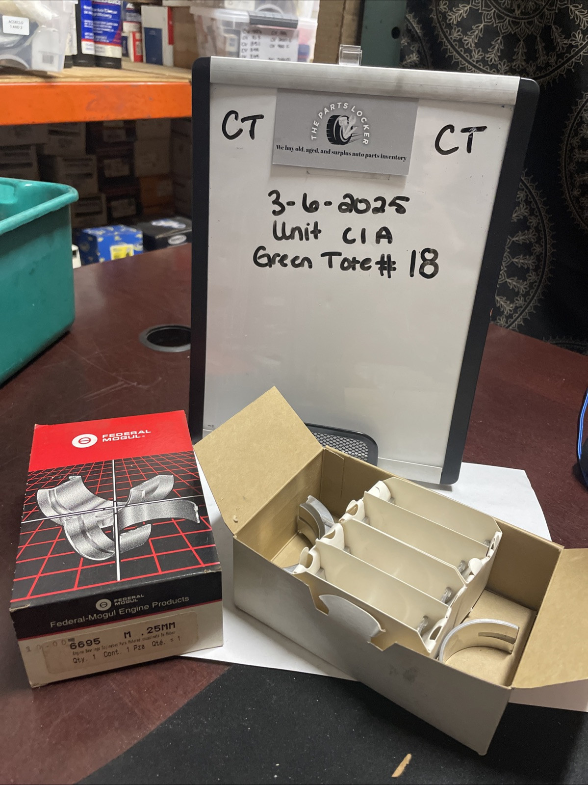 6695M .25mm Federal Mogul Main Bearings