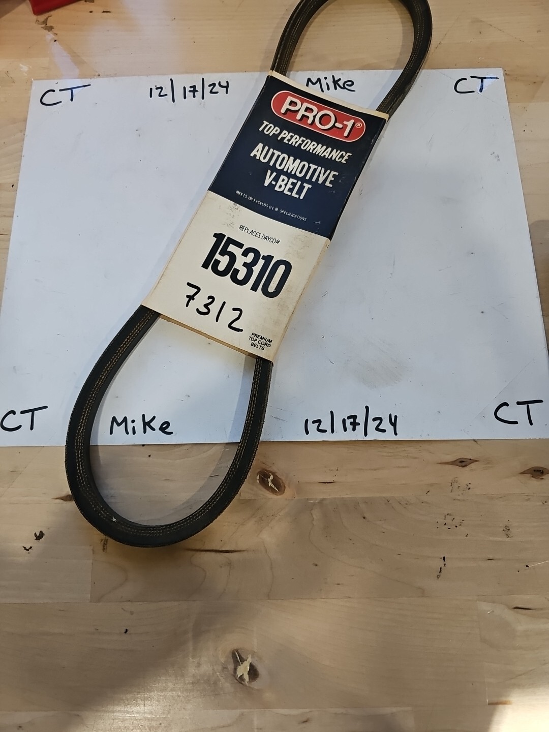 7312/15310 Pro- 1 Automotive V- Belt