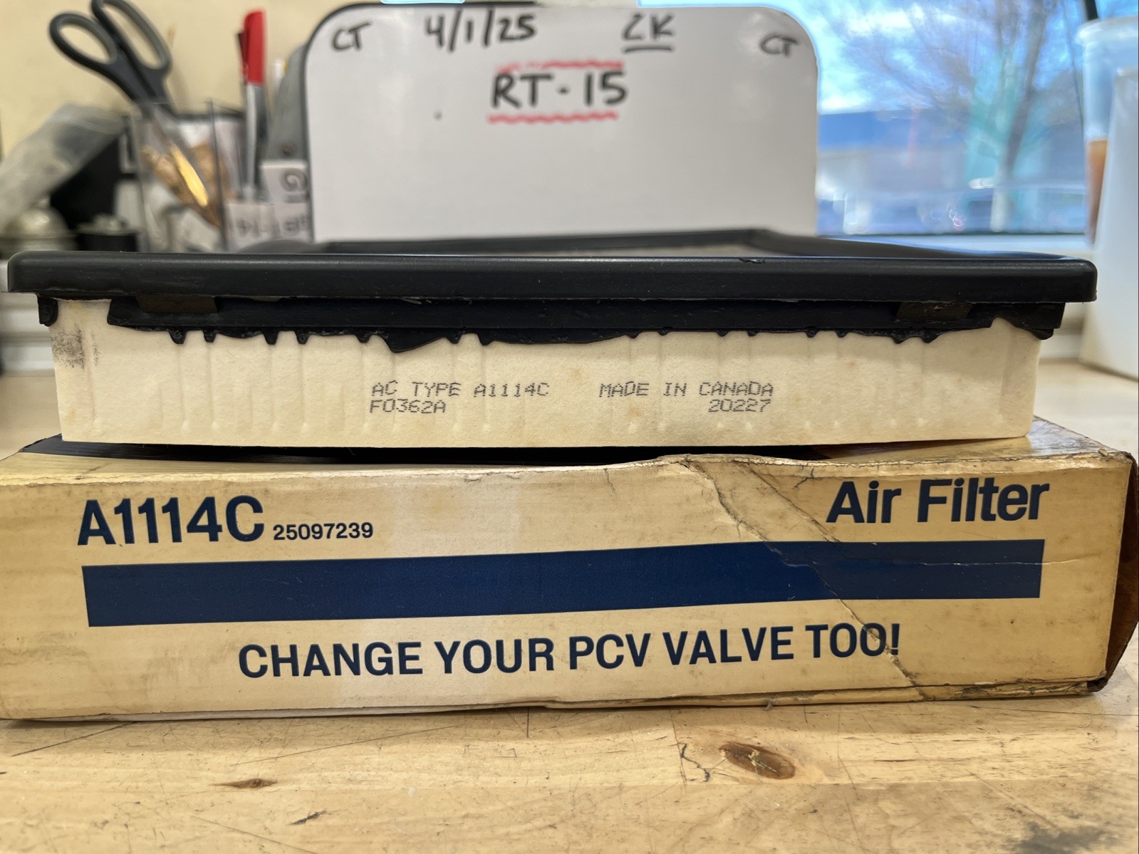 ACDelco A1114C Air Filter Fits Select Ford Lincoln Mercury Models 1986-1995 - Image 3