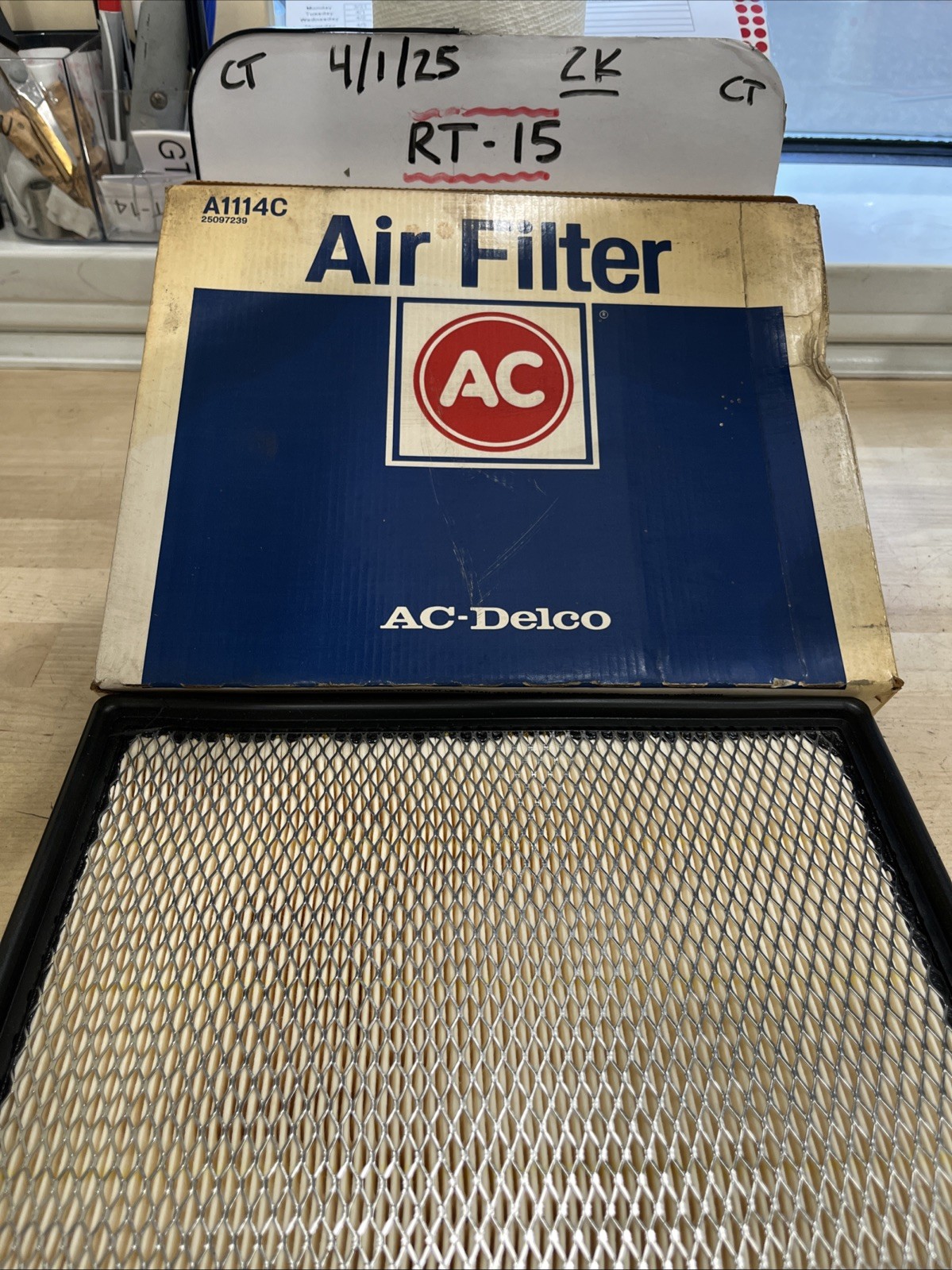 ACDelco A1114C Air Filter Fits Select Ford Lincoln Mercury Models 1986-1995