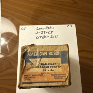 ALTERNATOR REGULATOR PART # 11632-28-Vr00gr NOS AMERICAN BOSCH 12 VOLT