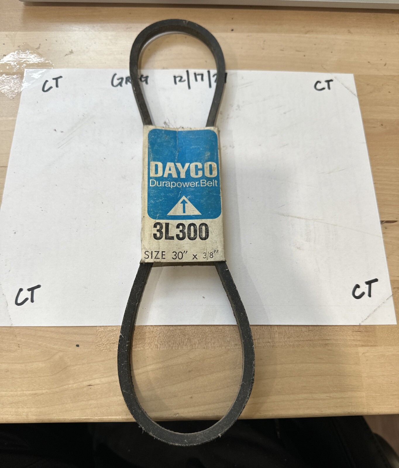 Accessory Drive Belt Dayco 3L300