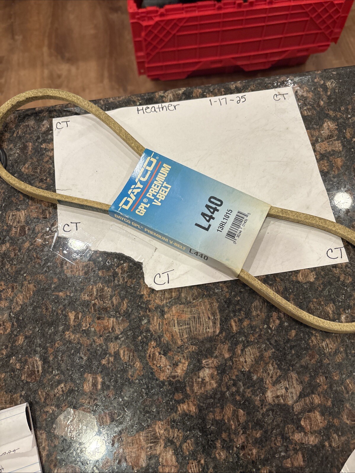 Accessory Drive Belt Dayco L440 13RL1015