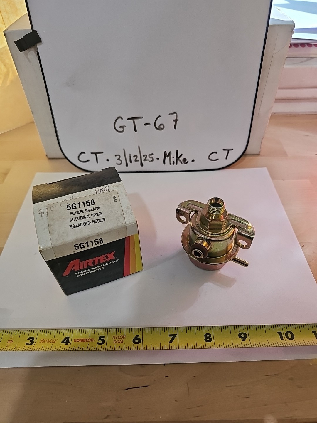 Airtex 5G1159 (Standard PR61T) Fuel Injection Pressure Regulator
